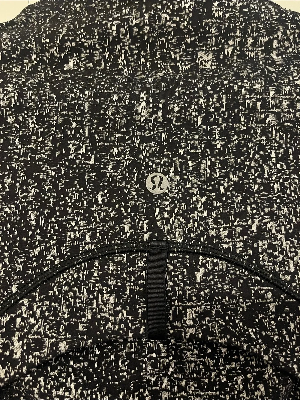 Lululemon Women's Black & White Speckled Zip-Front Jacket